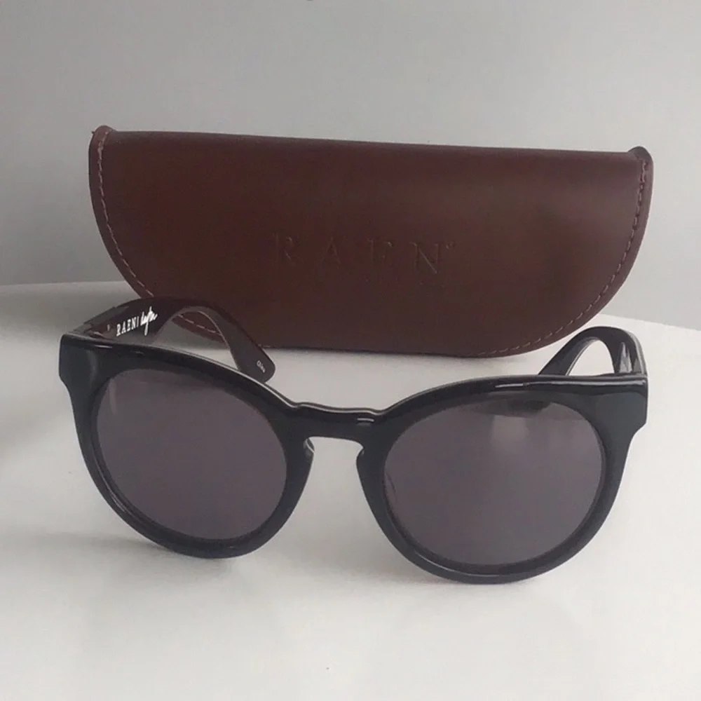 RAEN Dayton optics chocolate Frame Sunglasses with Brown Case